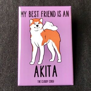 Akita Magnet, Handmade Dog Gifts & Home Decor,